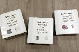 Instruction manual organization — The Organized Mom Life