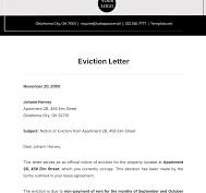 Free Eviction Letter Templates, Editable and Printable