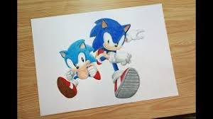 For boys and girls, kids and adults, teenagers and toddlers, preschoolers and older kids at school. Speed Drawing Modern And Classic Sonic Sonic Generations Youtube
