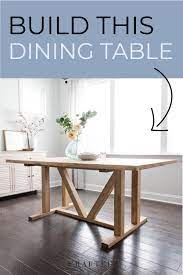 Studio Mcgee Inspired Diy Dining Table In 2021 Diy Dining Table Diy Dining Diy Dining Room Table