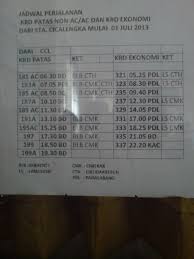 Aplikasi jadwal kereta api berbasis android. Perubahan Jadwal Krd Patas Non Ac Patas Ac Dan Ekonomi Per 1 Juli 2013 Seputar Kereta Api