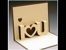 Add tear and tape to the outside flaps of the two pieces of just jade that measures 5 1/2″ x 4 7/8″. Diy Valentine S Day Pop Up Card Diy Anniversary Cards Gift Idea Handmade Greeting Card Ideas Youtube