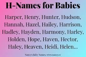 H Names For Babies H Baby Names H Names Baby Names