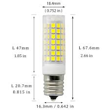 E17 Led Bulbs Dimmable 8 5 Watt Daylight White 6000k Intermediate Base Led Bulb Low Power Consumption Ac 110v For Microwave Oven Led Bulb Stove Appliance Bulb