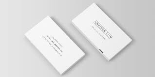 Free for personal and commercial use. Minimalistic Business Card Mockup Bypeople