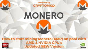 How To Start Mining Monero Xmr On Pool With Amd And Nvidia Gpu S Updat Nvidia Amd Crypto Coin