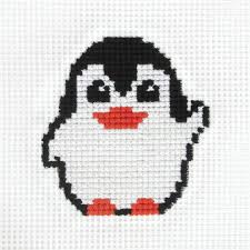 Easy penguin cross stitch pattern. Klart Toy Stories Penguin Box Cross Stitch Kit 123stitch