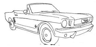 Convertible Ford Mustang Car Coloring Page Ford Coloring Pages Cars Coloring Pages Mustang Drawing Coloring Pages