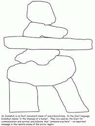 Inuit Inukshuk Text Countries Coloring Pages Inukshuk Inuit Canada Day Crafts