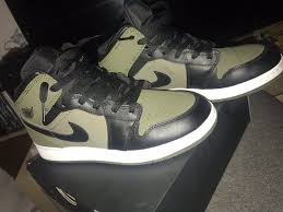 Olive Green Jordan 1 S For Sale In Los Angeles Ca Offerup Olive Green Sneakers Green Jordans Olive Green Nike