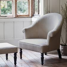 This living room armchair offers all the comfort you seek. Clandon Linen Armchair Natural Linen Rowen Wren
