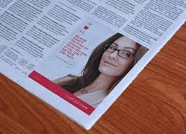 Download Free Vertical Newspaper Ad Mockup Psd Good Mockups