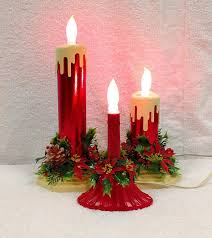 Vintage Christmas Drippy Candle Electric Set Tabletop Vintage Christmas Candles Vintage Christmas Vintage Christmas Ornaments