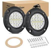 5 Inch 36W Upgraded Flush Mount Spot Flood LED Work Lights (Pair) -
