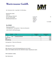 Gestaltungstechnologien von einhorn werke garantieren wanddesign, das es so bisher. Rechnungsvorlagen Muster Und Beispiele Von Easyfirma 2 Download