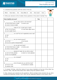 Health And Fitness Health Fitness Esl Activities Health Activities