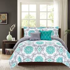 Related searches for teal comforters: Crest Home Sunrise Queen Comforter 5 Pc Bedding Set Teal And Grey Medallion Oversized And Overfilled Teal Rooms Turquoise Room Teal Bedding