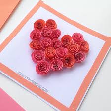 Check out this little coffee table i made with a little secret. Spiral Paper Rose Valentine Heart Card Crafty Morning