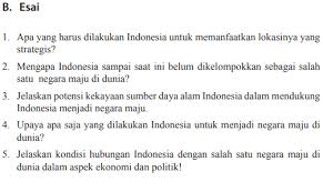 Jawaban Esai Uji Kompetensi Bab 1 Ips Kelas 9 Halaman 74 Negara Maju Bastechinfo