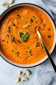 Vegan Tomato Soup With Cashew Cream Walder Wellness Dietitian Rd Recipe In 2020 Vegan Tomato Soup Cashew Cream Cream Of Tomato Soup