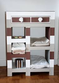 Tutoriel Mon Coin Bain En Carton Creations En Carton Cartonnage Femme2decotv Meuble A Fabriquer Soi Meme Meuble En Carton Meubles En Carton