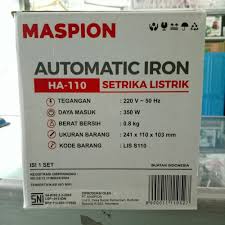 Maspion unit 1waru plant membutuhkan beberapa tenaga profesi… august 24, 2021. Jual Maspion Setrika Listrik Ha 110 Kota Manado Sejahtera Line Tokopedia