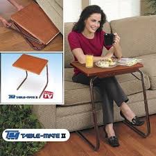 Amazon Com Table Mate Ii Woodgrain Folding Table Home Kitchen Portable Computer Desk Adjustable Table Computer Desk