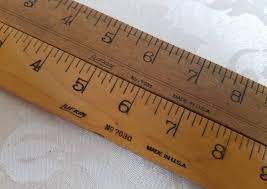 Vintage Lufkin Wooden Rulers 12 Inch Double Sided Set Pair Lot Of 2 No 7030 Wood With Brass Ends No 7031 Wood With Hanging Hole Wooden Ruler Lufkin Ruler