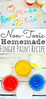Non Toxic Homemade Finger Paint Simply Today Life Homemade Finger Paint Finger Painting For Kids Finger Painting For Toddlers