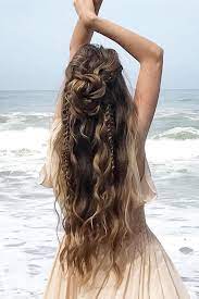 42 Boho Inspired Unique And Creative Wedding Hairstyles Boho Creative Hairstyles Inspire Hair Styles Long Hair Styles Boho Wedding Hair