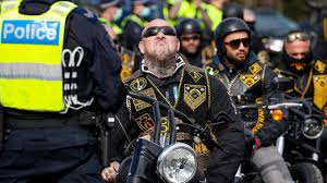 ) a lot of people out there might know something but may be frightened to come. Comanchero Omcg Show Force In Dramatic Melbourne Bikie Ride Herald Sun