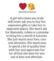 Yes Nothing More She Just Want You Your Time Love No Gifts But Wants You Help Her Brother Plz Can We Boyfriend Quotes Soulmate Love Quotes Love Quotes For Him