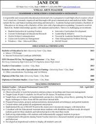 Art Teacher Resume Sample | Employment | Pinterest | Teacher, Sample ...