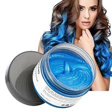 According to an authoritative source, it can lighten your dyed and chemically treated strands. Buy Hair Color Wax Wash Out Hair Color Instant Blue Hair Color Wax Temporary Hairstyle Cream 4 23 Oz Hair Pomades Hairstyle Wax For Men And Women Blue Online In Kazakhstan B073wc9syt