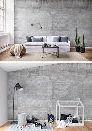 Wooden Concrete Wandgestaltung Tapete Tapeten Wohnzimmer Moderne Tapeten