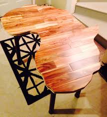 This Masterpiece Desk In The Shape Of South Africa Built From Left Over Scrap Hardwood Floor My Hubby Made A Br Laminate Flooring Diy Diy Flooring Diy Table