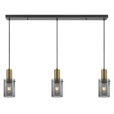 karwei hanglamp nordin 3 lichts messing rookglas kopen hanglampen karwei hanglamp messing licht