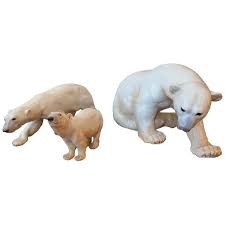 Ceramic polar bear sculpture → size: Ceramic Bears 25 For Sale On 1stdibs