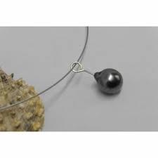 Pendentif clip or 18k diamants perle tahiti 10 mm 18k tahiti pearl clip pendant. Eleganter Perlen Anhanger Ovale Tahiti Perle