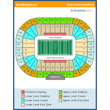 Disclosed Notre Dame Football Stadium Map Notre Dame