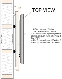 Various types of mounts involve different methods of attaching to the you will have to buy that separately. Soundproofing And Sound Isolation Products Products Resilient Sound Isolation Clip Rsic Fs Flat Screen Tv Isolation