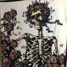 Tapestry style blanket with garden friends design. Urban Outfitters Wall Decor Grateful Dead Tapestry Poshmark
