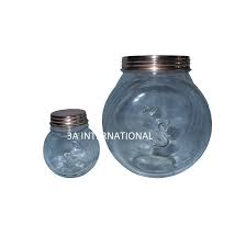 Vintage large apothecary jar, egg shaped jar, storage jar, terrarium jar, candy jar. Medium And Large Set Of Two Designer Glass Jar With Stylish Metal Cover For Spices Storage Kitchen Decorative Buy Medium And Large Designer Glass Jar With Stylish Metal Cover For Spices