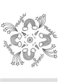 Creative haven magical mandalas coloring book (adult coloring) flip through. Mandala Coloring Pages Unicorns And Peace Signs By Meagan Wagner