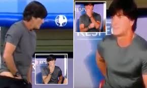 (germany nt coach smells his balls). Joachim Low Sniffs Hands After Readjusting Trousers In Germany S Euro 2016 Win Daily Mail Online