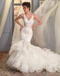 New Dramatic Mermaid Wedding Gown From Randy Fenoli Bridal Available At Mon Amie Bridal Salon C Wedding Gowns Mermaid Designer Wedding Dresses Wedding Dresses