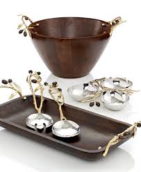 Michael Aram Olive Branch Gold Serveware Collection Reviews Serveware Dining Macy S In 2020 Gold Olive Branch Michael Aram Olive Branch