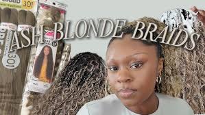 ash blonde boho braids tutorial, self taught braider