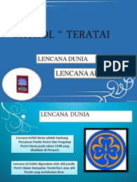 Lencana dunia / the world badge. Pandu Puteri