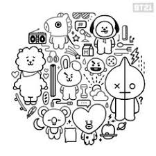 Download and print these bts coloring pages for free. Coloring Book Bt21 Coloring Pages Boffin Drawing